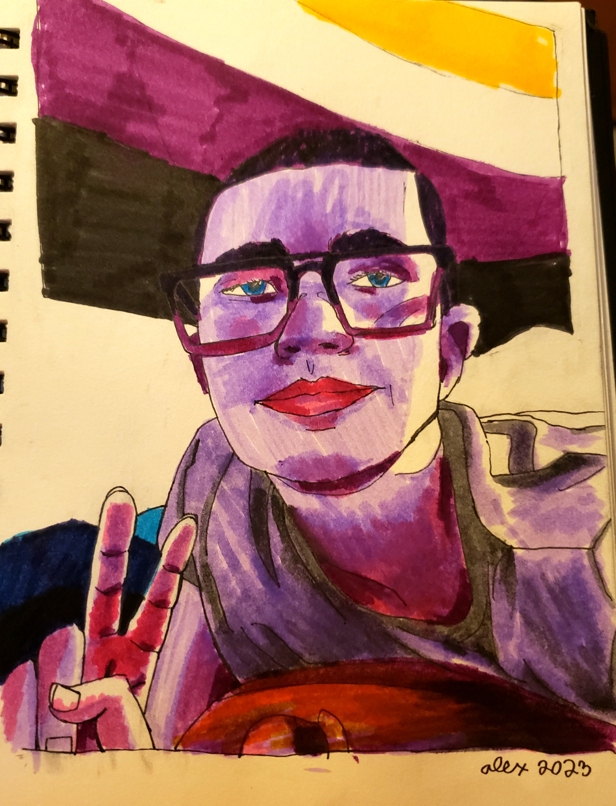 Colorful Self Portrait